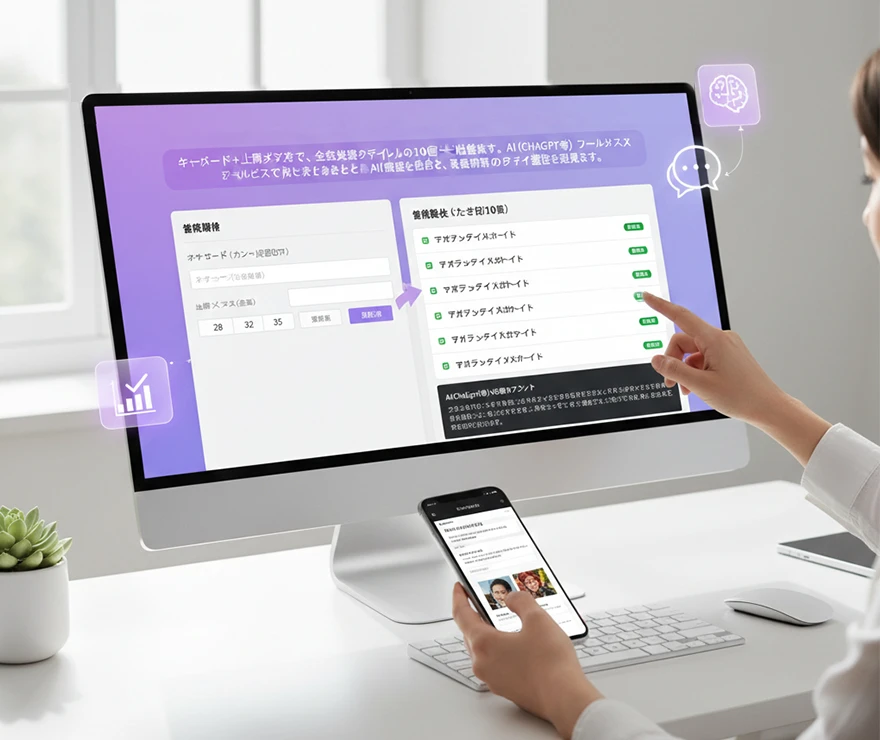 SEO向けAIタイトル生成補助ツール|AI×ルールベースで10案一括作成